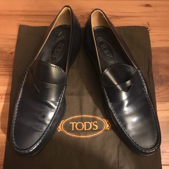 tod's leather moccasins